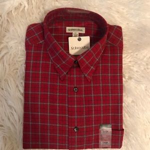 SOLD New with Tags Men’s Red Plaid Flannel Size L